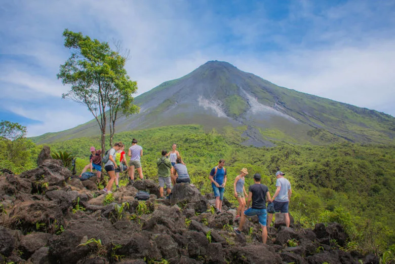 Hanging Bridges + La Fortuna Waterfall + Volcano Hike + Lunch Combo